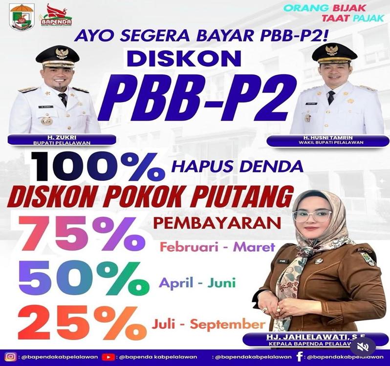 Diskon PBB-P2 Kabupaten Pelalawan